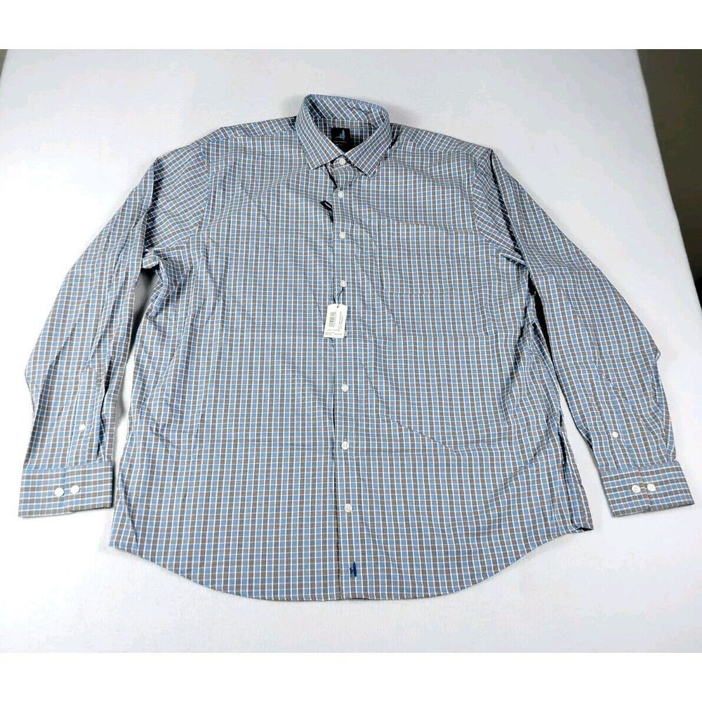 Johnnie-O Shirt‎ Mens XXL Laguna Blue Performance Prep Newland Corpcore Career